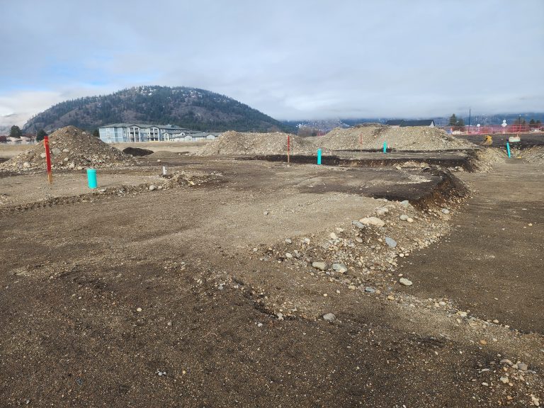 Freshly paved roads leading to new building lots in Grand Forks, BC. Grand Forks Building Lots